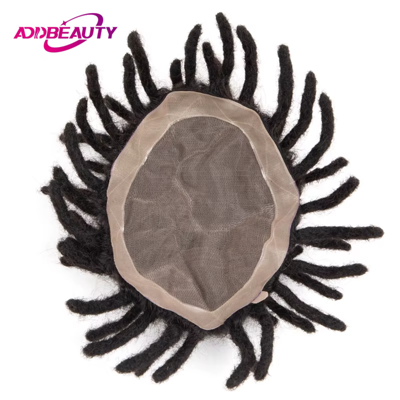 Dreadlocks homme cheveux prothèse Mono NPU hommes toupet