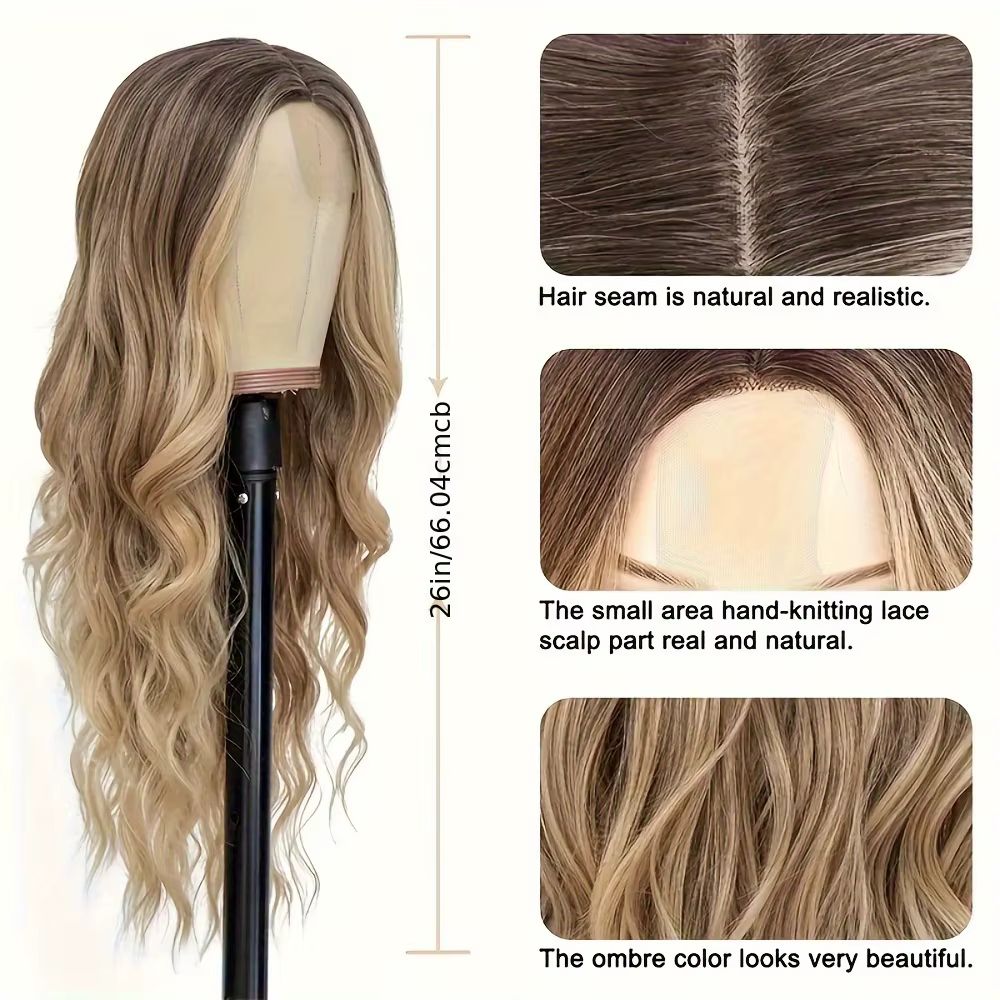 Perruque Lace Wig synthétique longue de 26 pouces