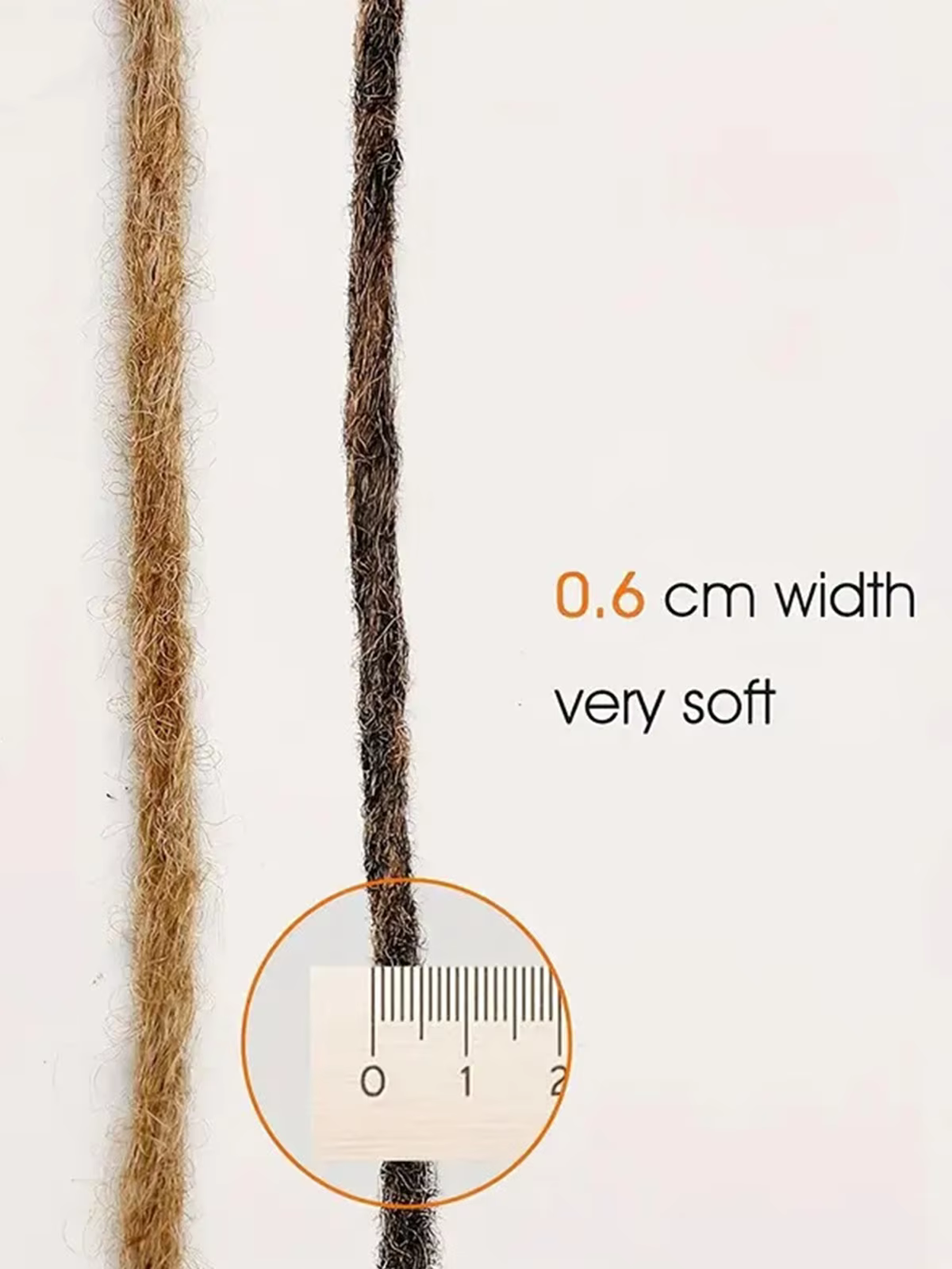 Extensions à clipser pour dreadlocks droits de 24 po | 10 brins | Cheveux synthétiques fins et doux | Look naturel |