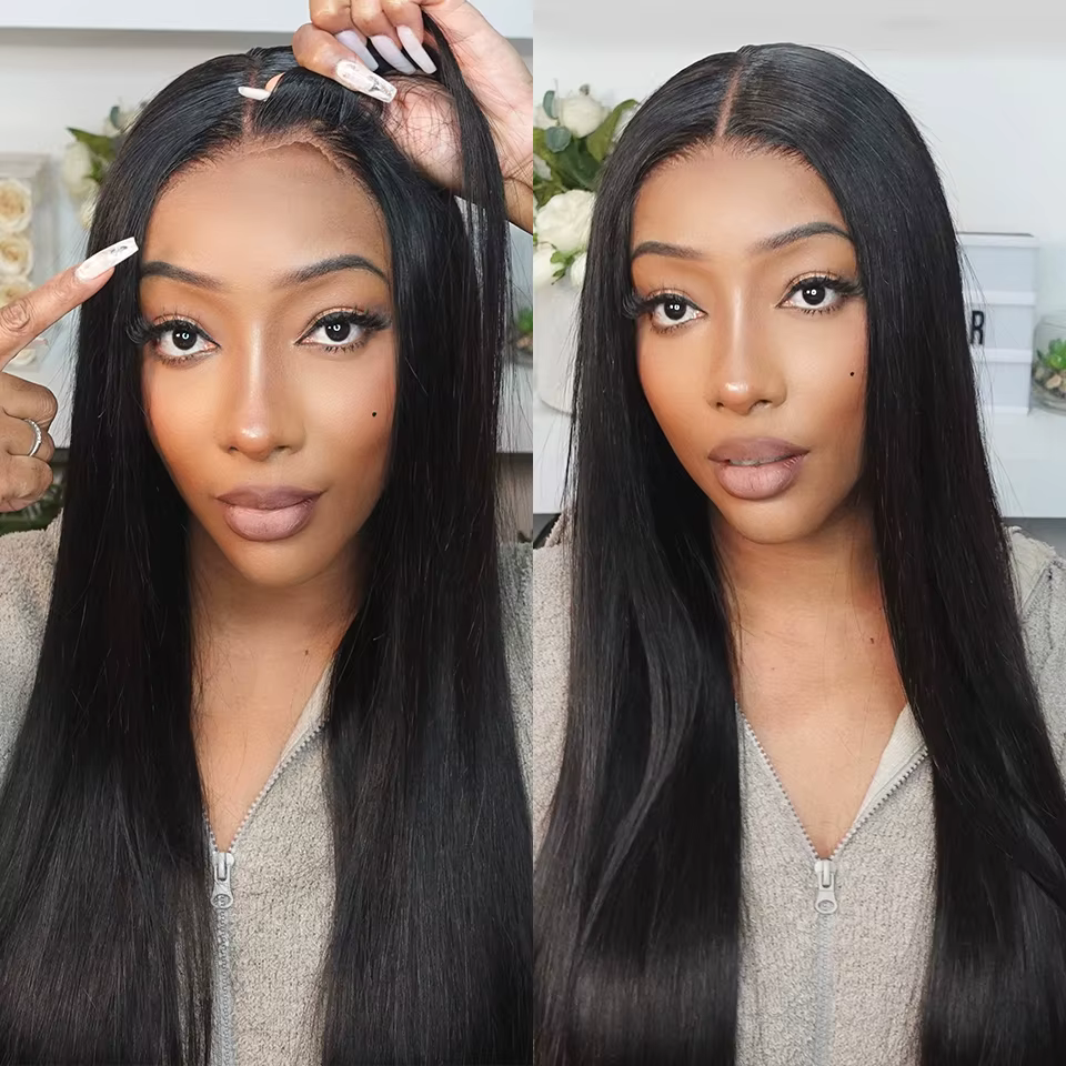 Ali Annabelle sans colle perruques de cheveux humains 4x4 13x4 pleine dentelle frontale
