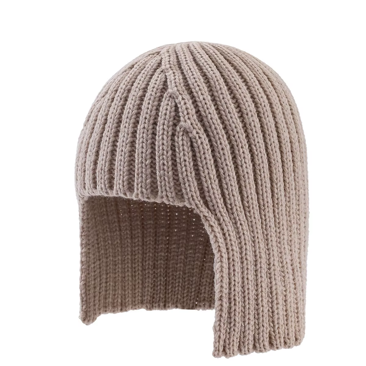 Bonnet tricoté avec perruque intégrée pour femme – Style tendance pour l'hiver