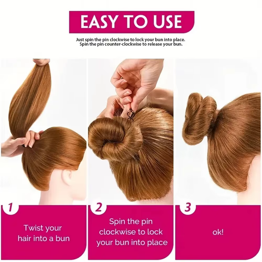 Épingles à cheveux en spirale pour femmes