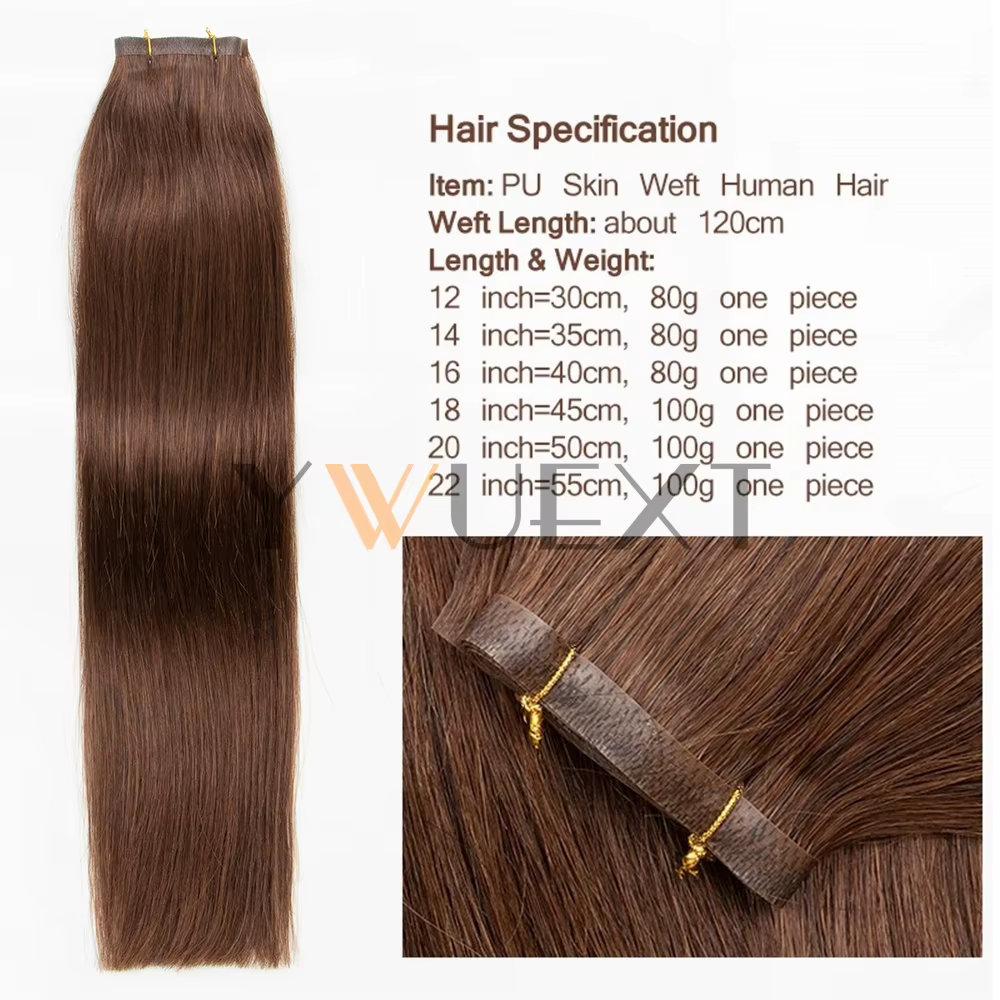 Extensions de cheveux humains à longue bande