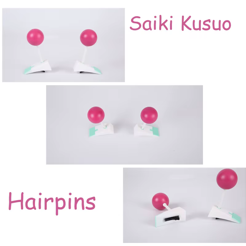 Perruque de Cosplay synthétique rose courte avec épingles à cheveux + bonnet