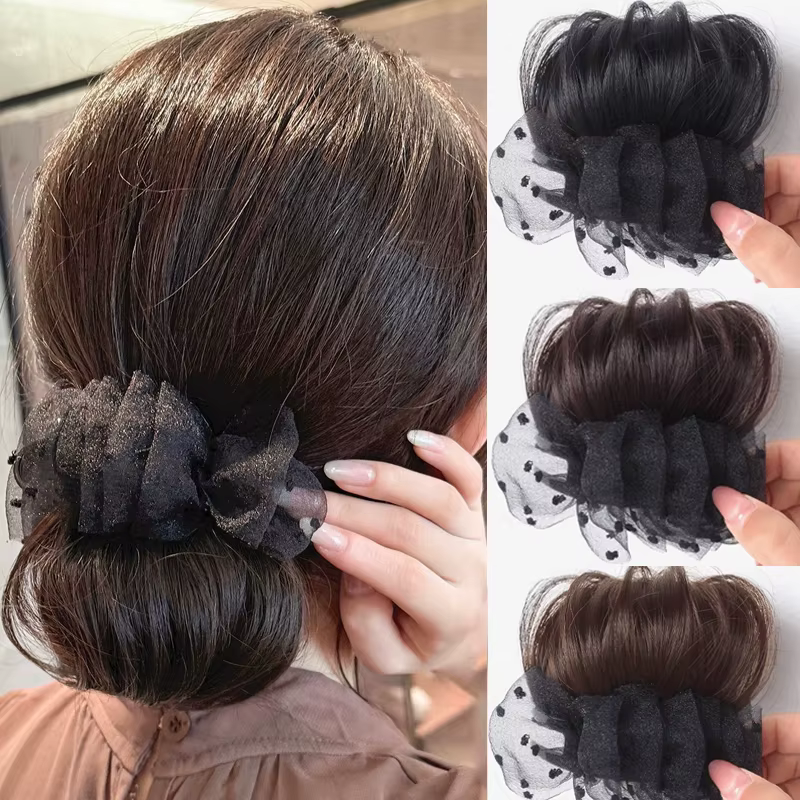 Extensions de chignon synthétiques
