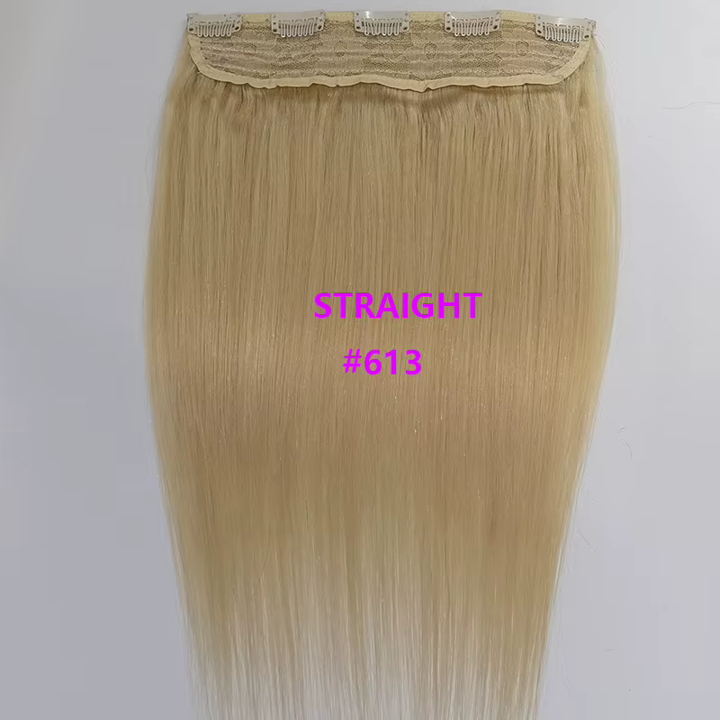 Extensions de cheveux humains à clips pour femmes