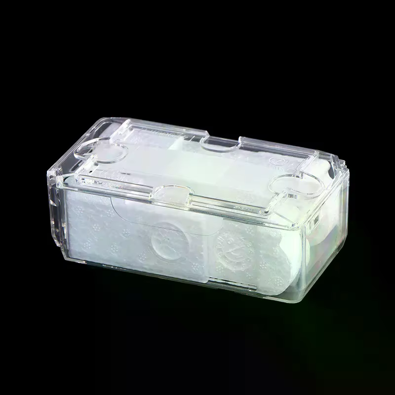 Boîte de rangement universelle pour bijoux, boîte à montres pour hommes, boîte à montres vintage transparente à grille unique, boîtes cadeaux de Noël