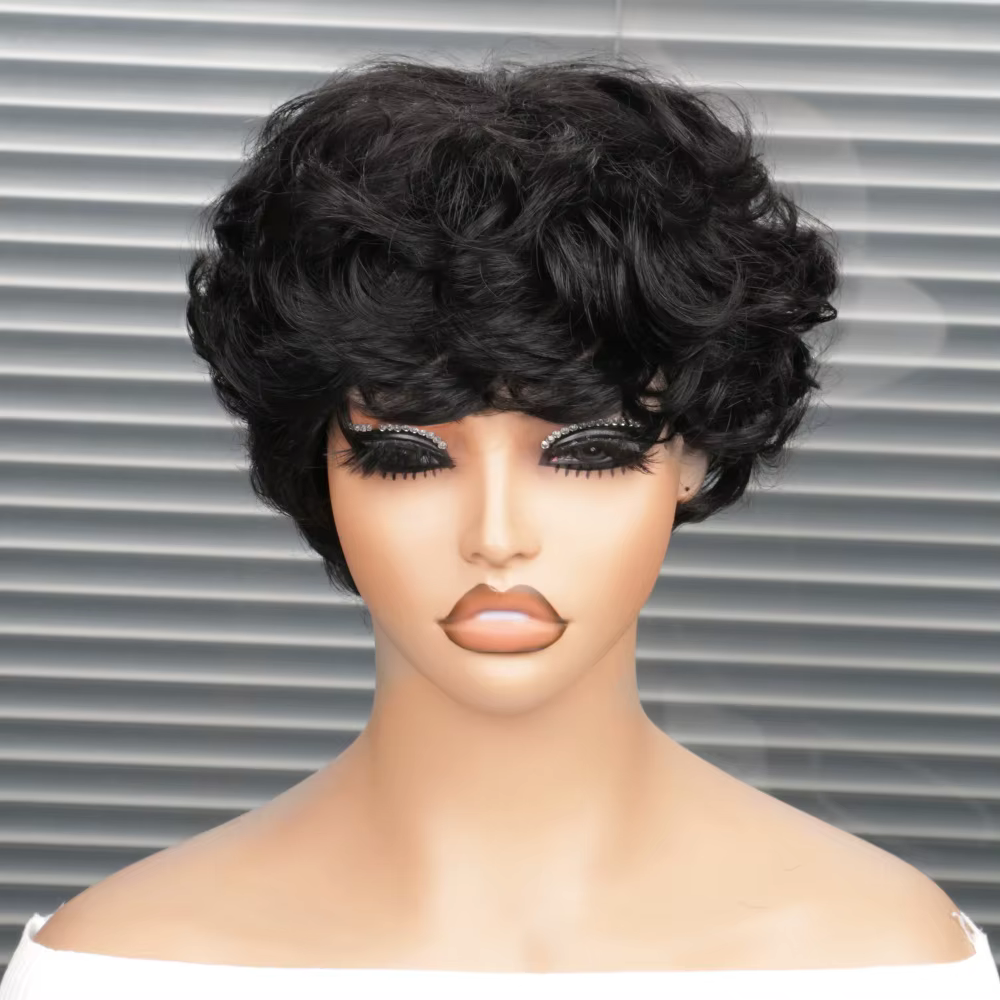 Perruque courte coupe pixie