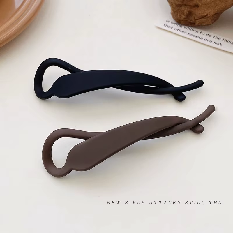 2 clips pour queue de cheval banane simples et à la mode - Conception verticale. Accessoires pour cheveux élégants pour un usage quotidien des femmes