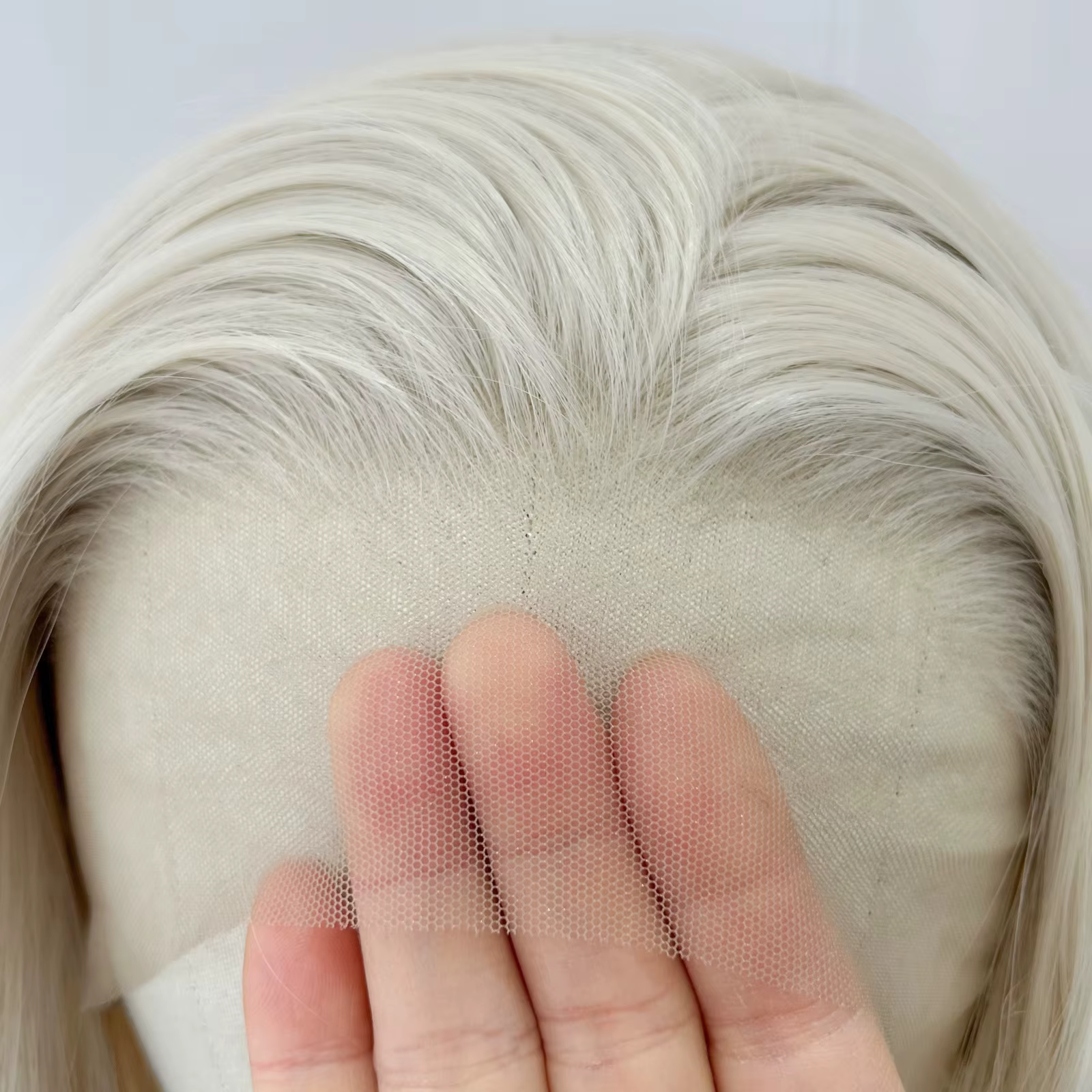 Perruques Bob Lace Front synthétiques ondulées blondes courtes 60 pour femmes