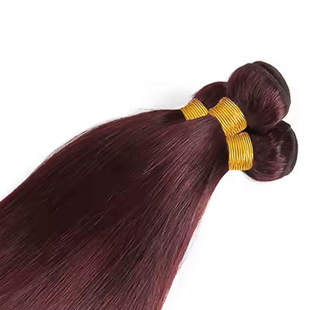 # Extensions de cheveux lisses couleur 99J