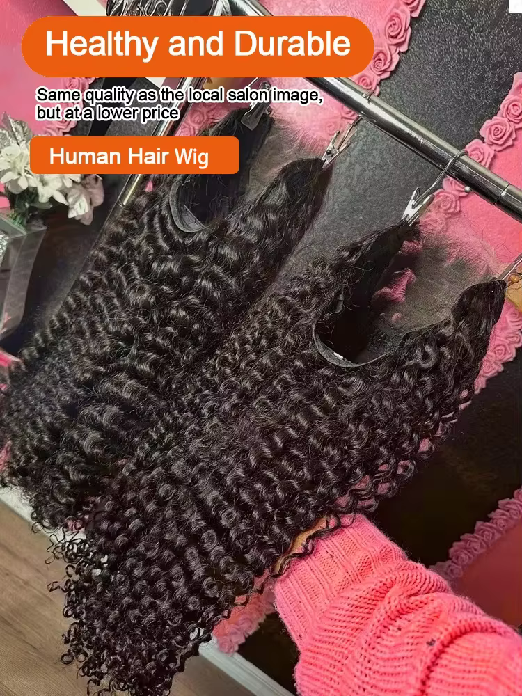 Perruque Boucles Cheveux Humain