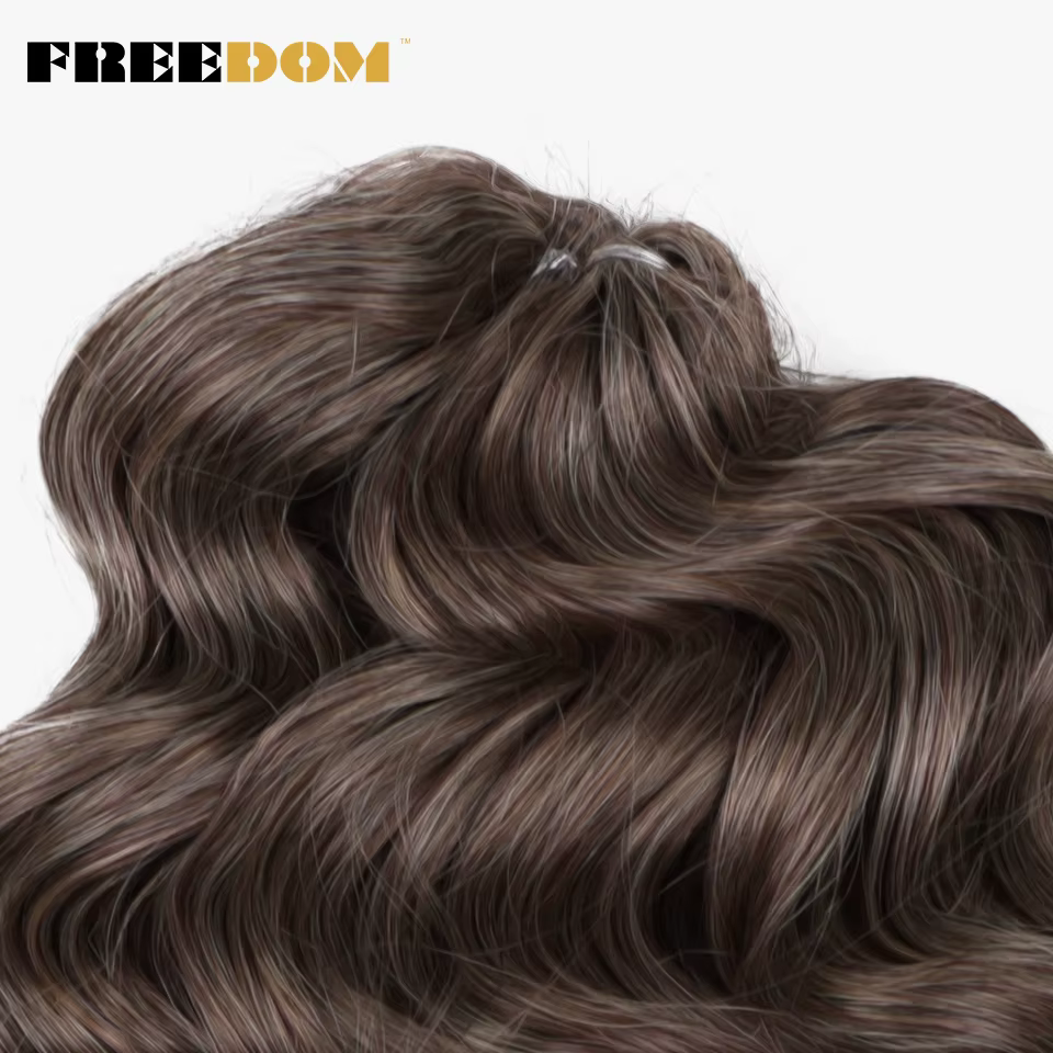 FREEDOM synthétique torsion Crochet cheveux bouclés 16 pouces vague profonde tresse