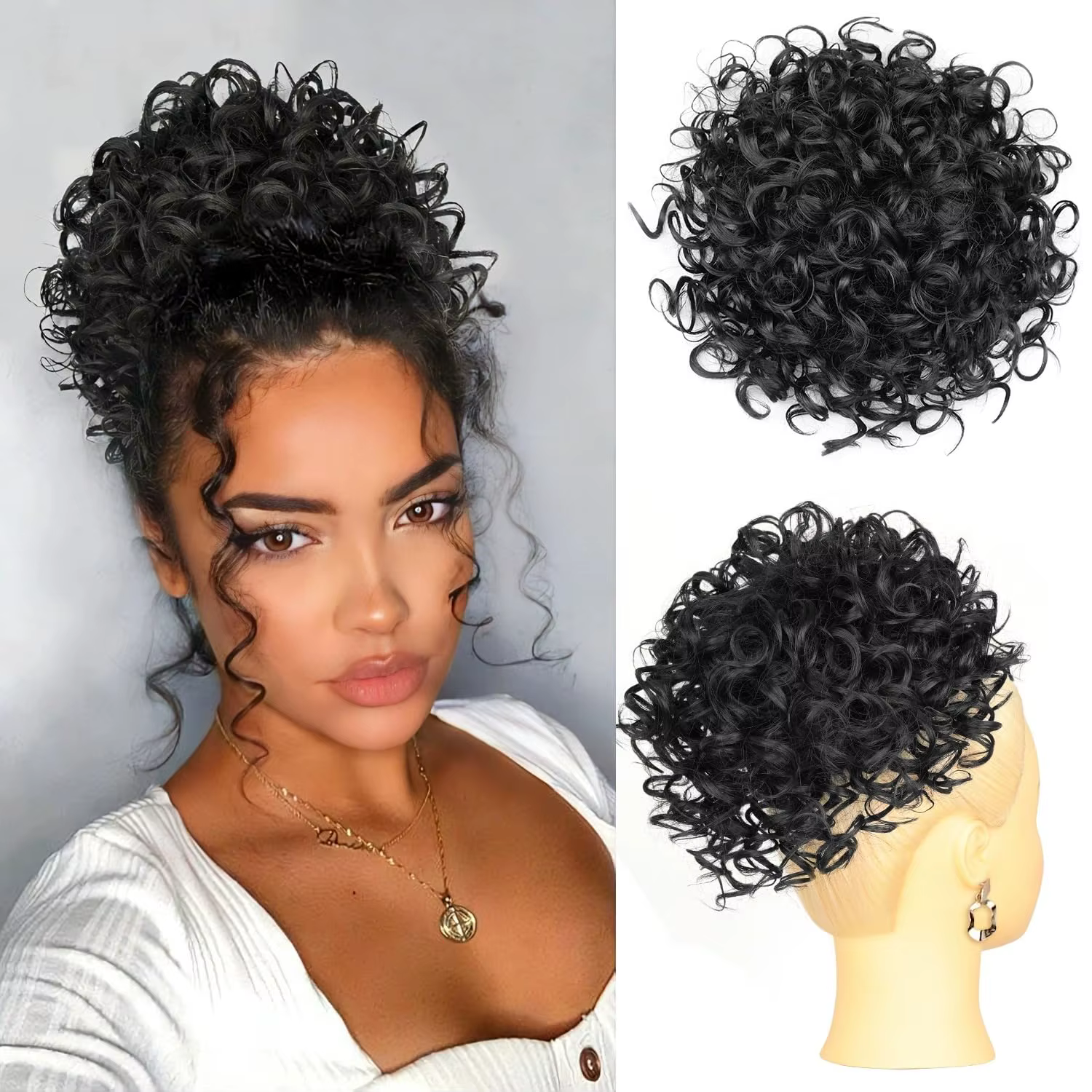 Chignon désordonné pour femme