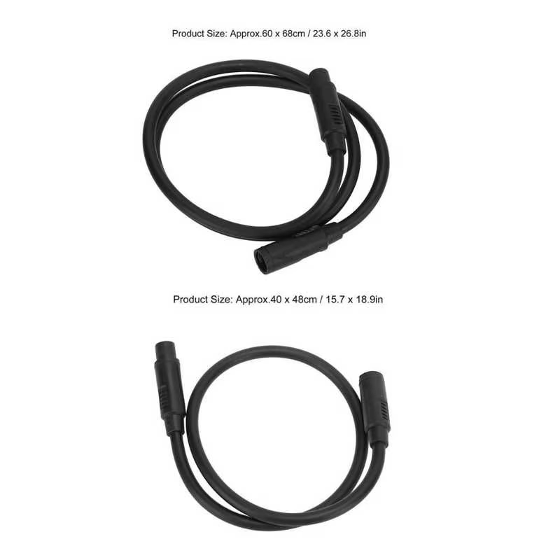 Câble d'extension de ligne principale pour vélo électrique Bafang, câble d'extension à 8 conducteurs, moteur monté au milieu, ligne de modification à 8 broches, 40 cm, 60cm, 1T4