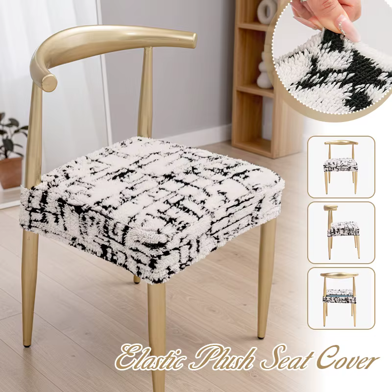 Housse de chaise en peluche extensible