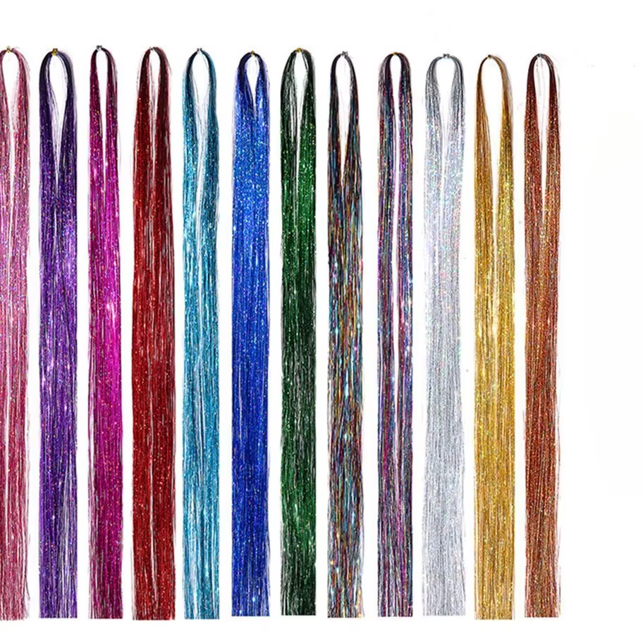 Kit de guirlandes capillaires brillantes et colorées