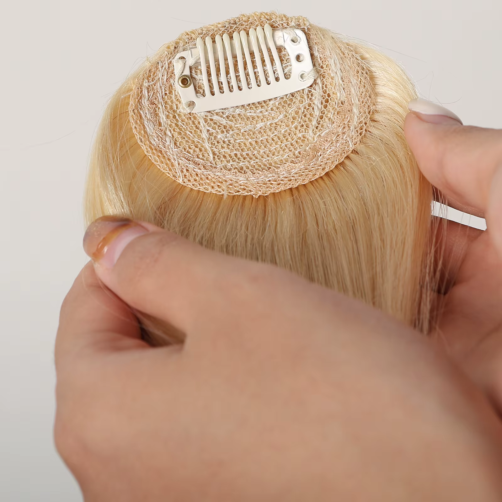 100% cheveux humains frange Clips dans Air