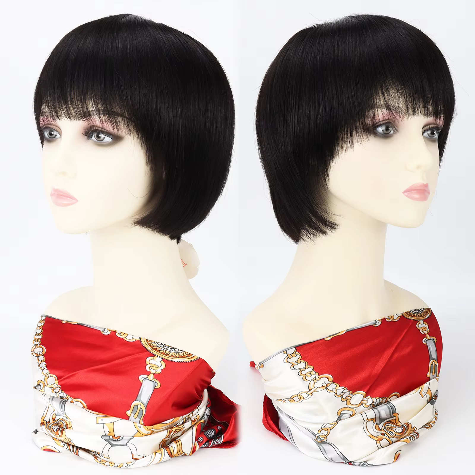 Perruque Pixie en Cheveux Humains Vierges