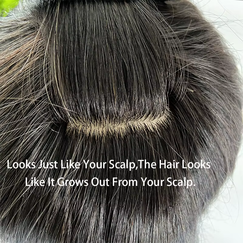 Perruques de cheveux longs personnalisées pour hommes