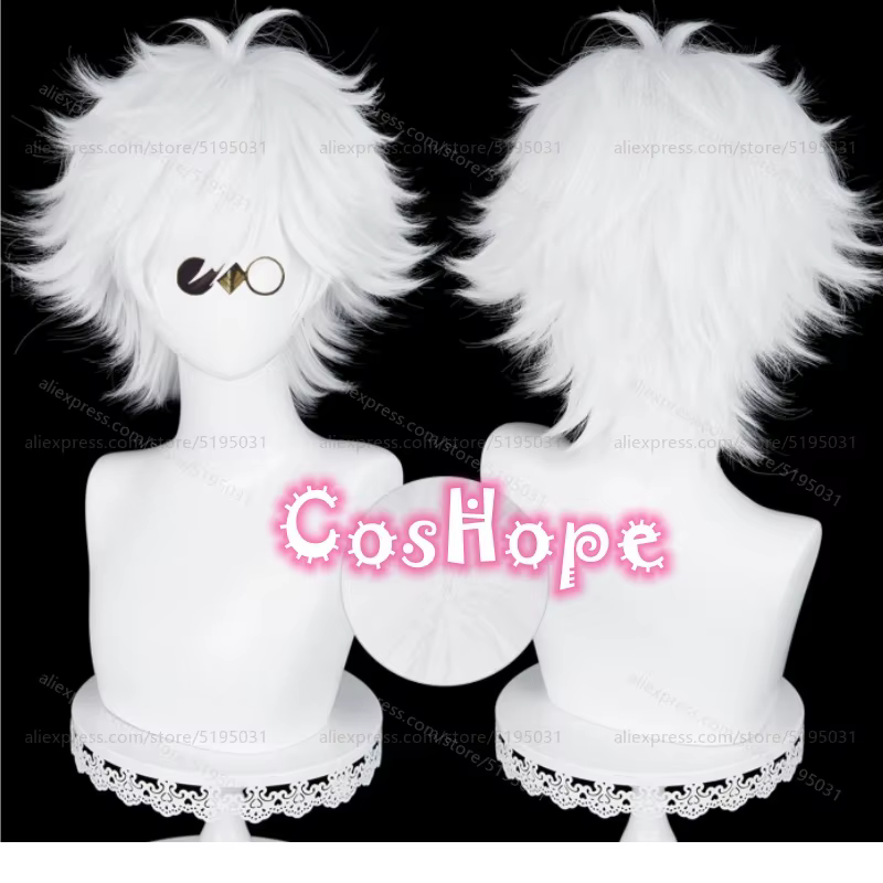Qifrey – perruque synthétique courte et bouclée de 30cm