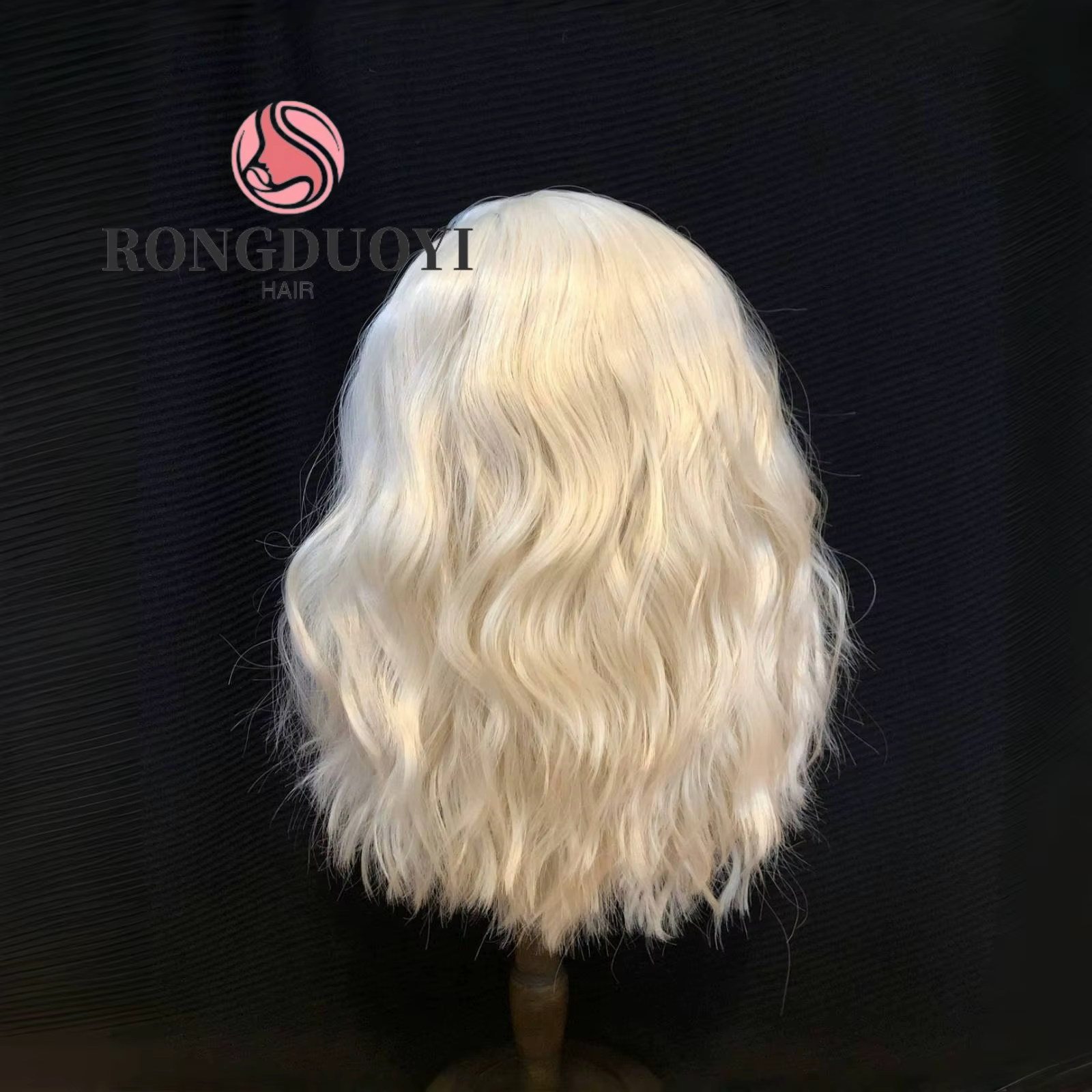 Perruque Bob Lace Front Synthétique Naturelle Ondulée pour Femme