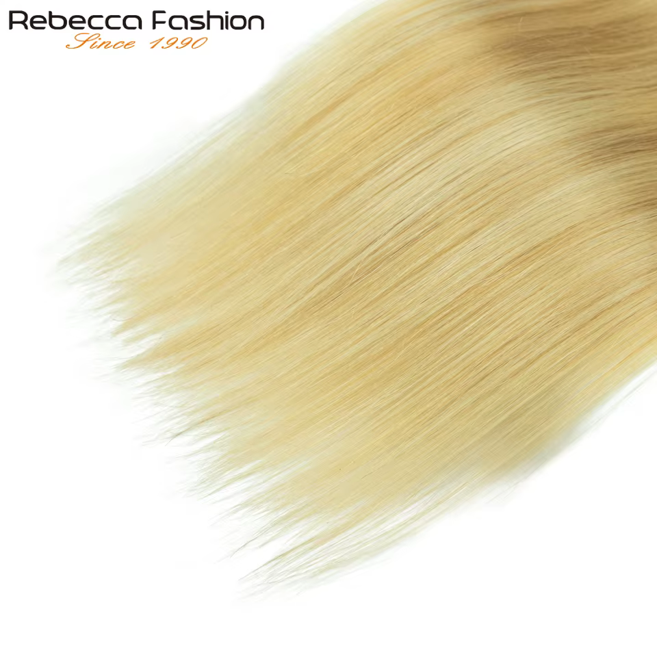 Extensions de cheveux naturels brésiliens lisses doublement étirés
