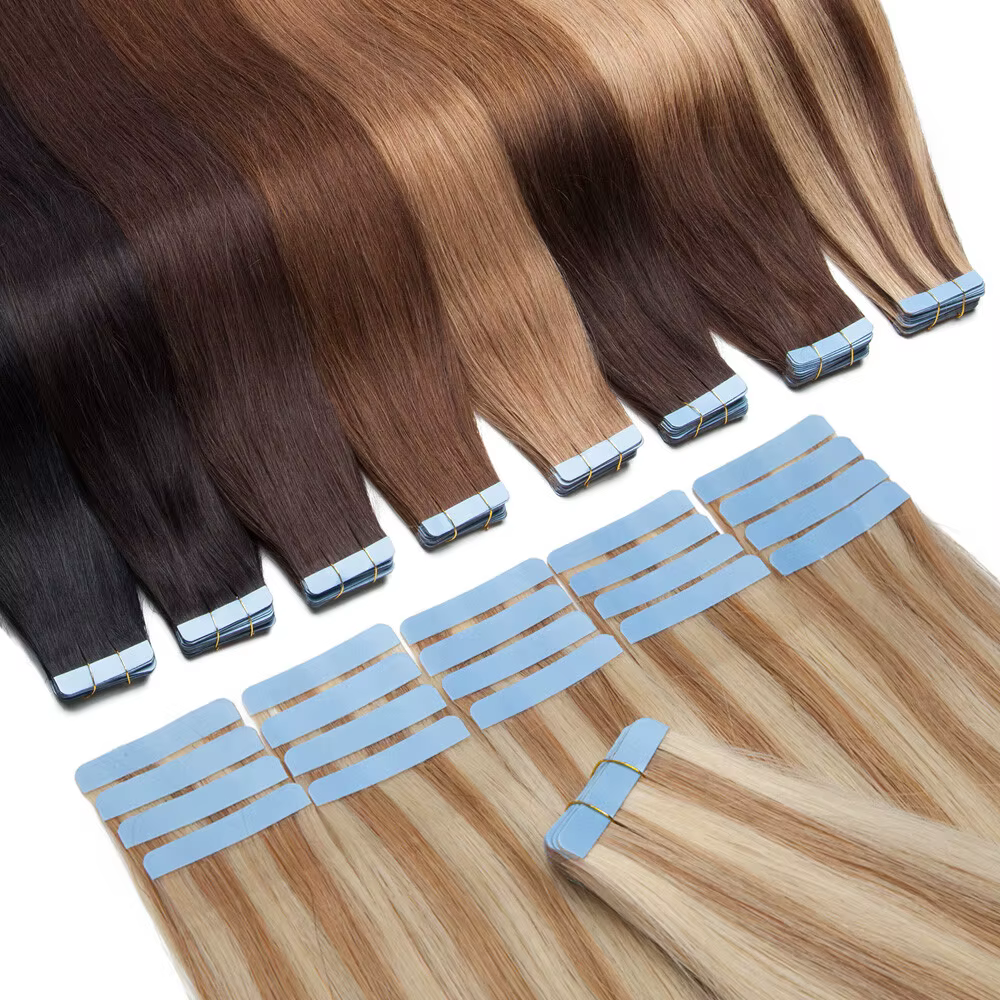 Bande Invisible dans les Extensions de cheveux 20 pièces 100%