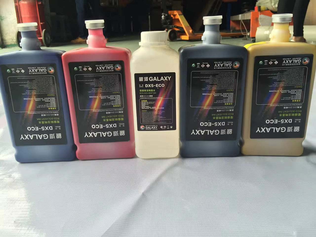 Bouteille d'encre à solvant pour tête d'impression, Epson XPfemale, DX5, DX7, Galaxy Xuli, imprimante grand format, humain, marque chinoise, 1L, cuillère à soupe