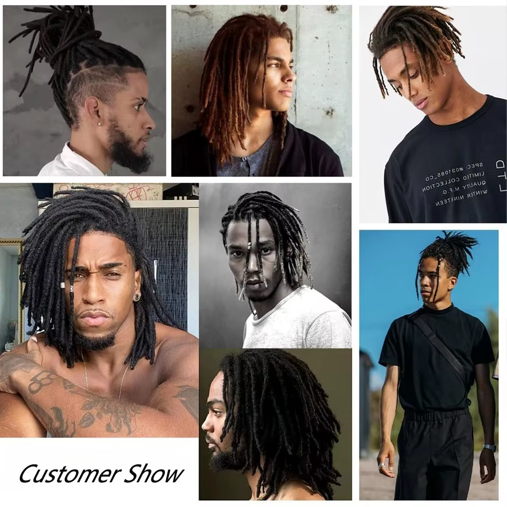 Extensions de dreadlocks en cheveux humains colorées de 4 à 30 pouces