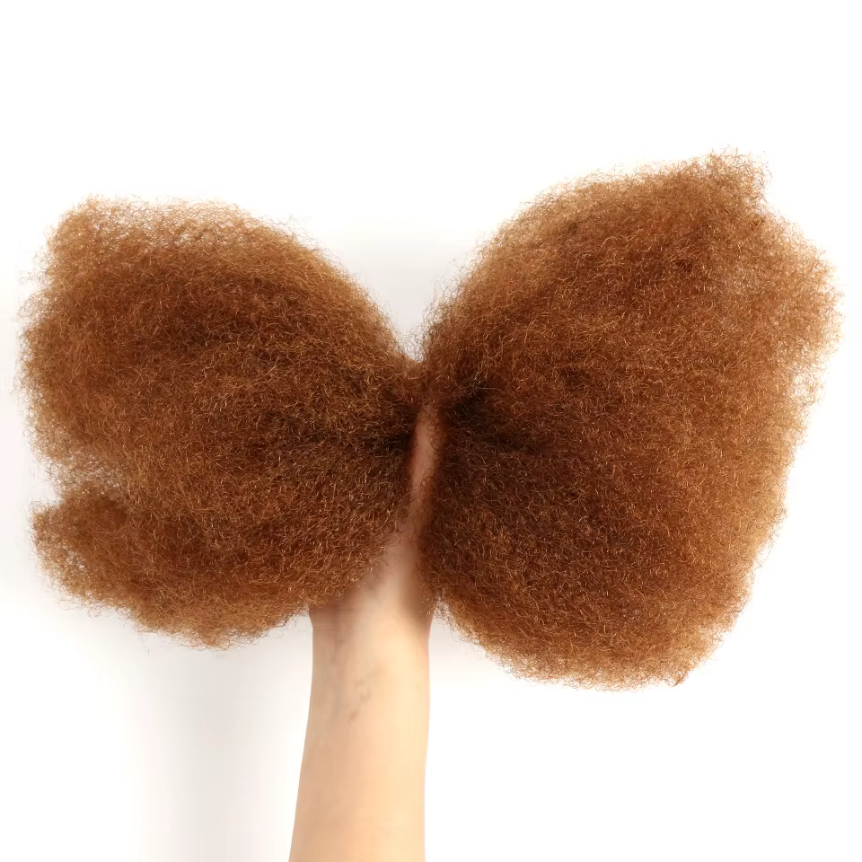 Brun blond mettre en évidence Afro crépus cheveux en vrac sans attachement