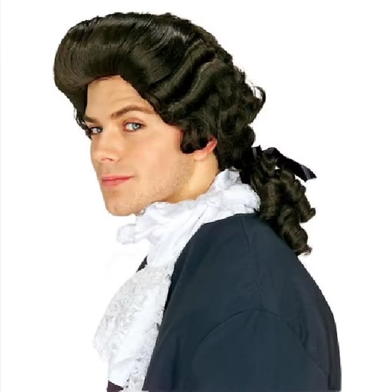 HAIRJOY – perruque synthétique américaine coloniale pour hommes