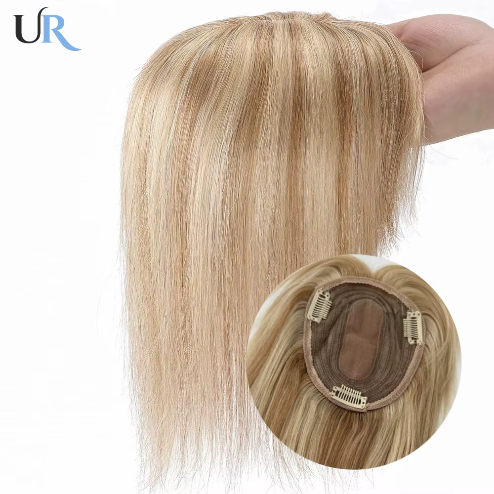 Topper de luxe 100 % cheveux humains | Perruque à clipser avec bretelles réglables | Postiche pour femme | Acheter en