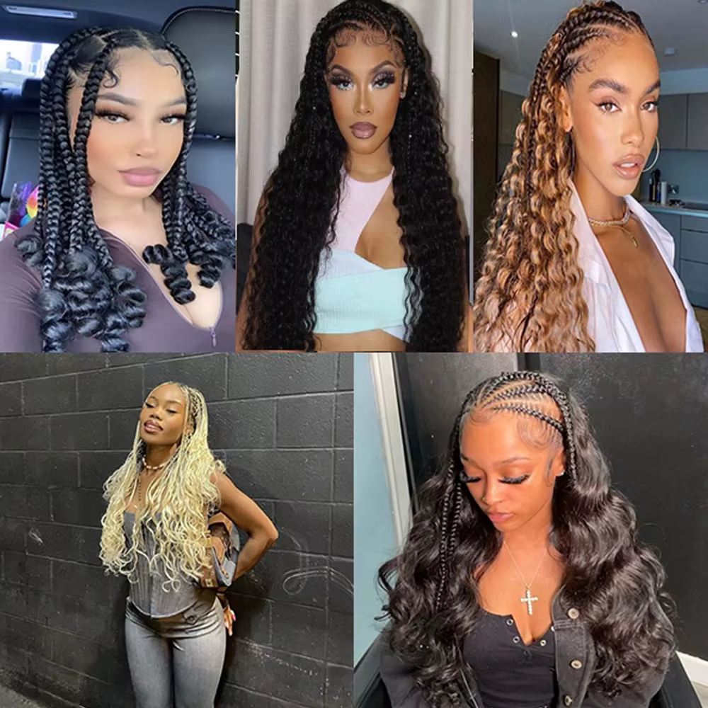 Vague de corps cheveux en vrac pour tressage 50G 100% Extensions