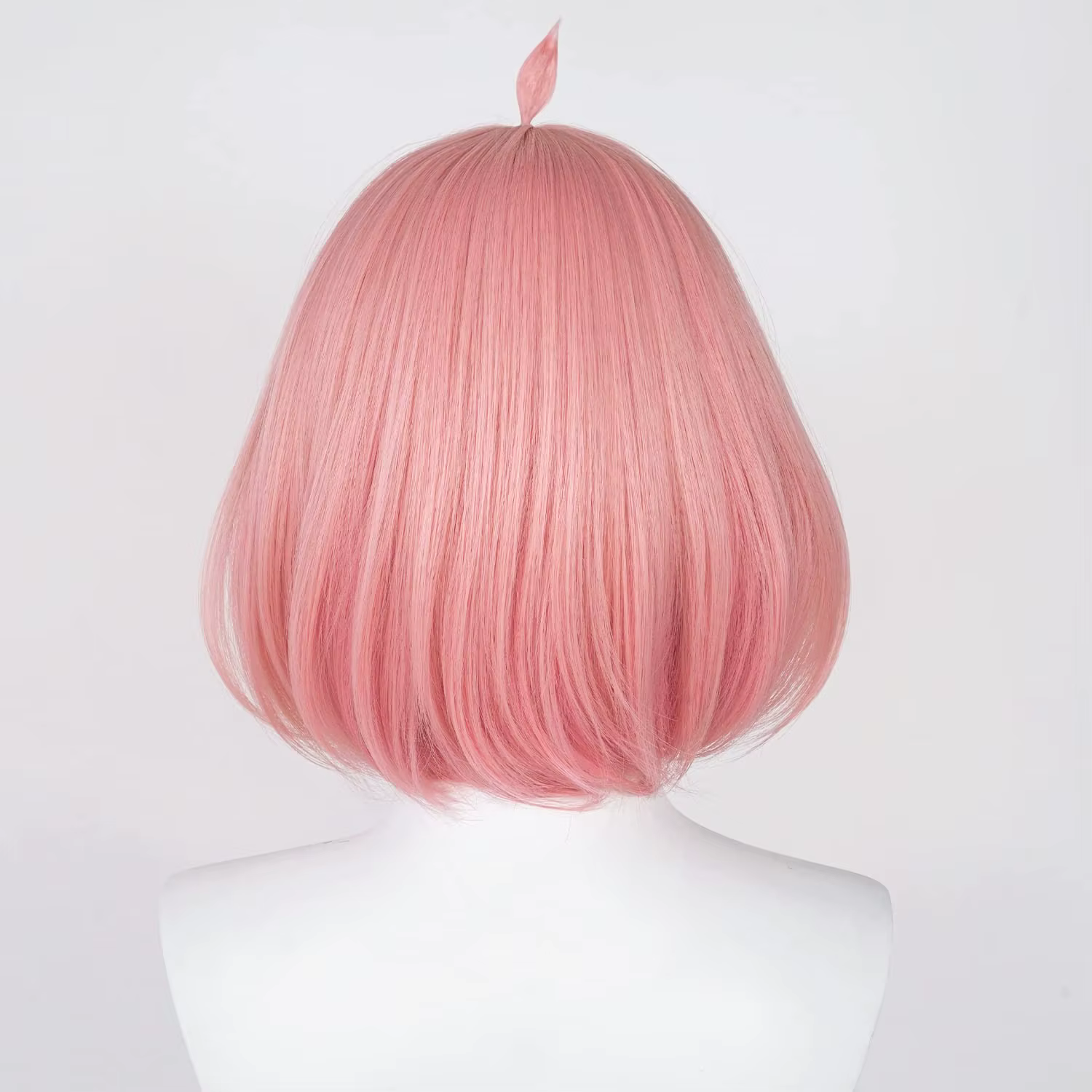Anya Forger-Perruque Bob Rose Synthétique pour Halloween