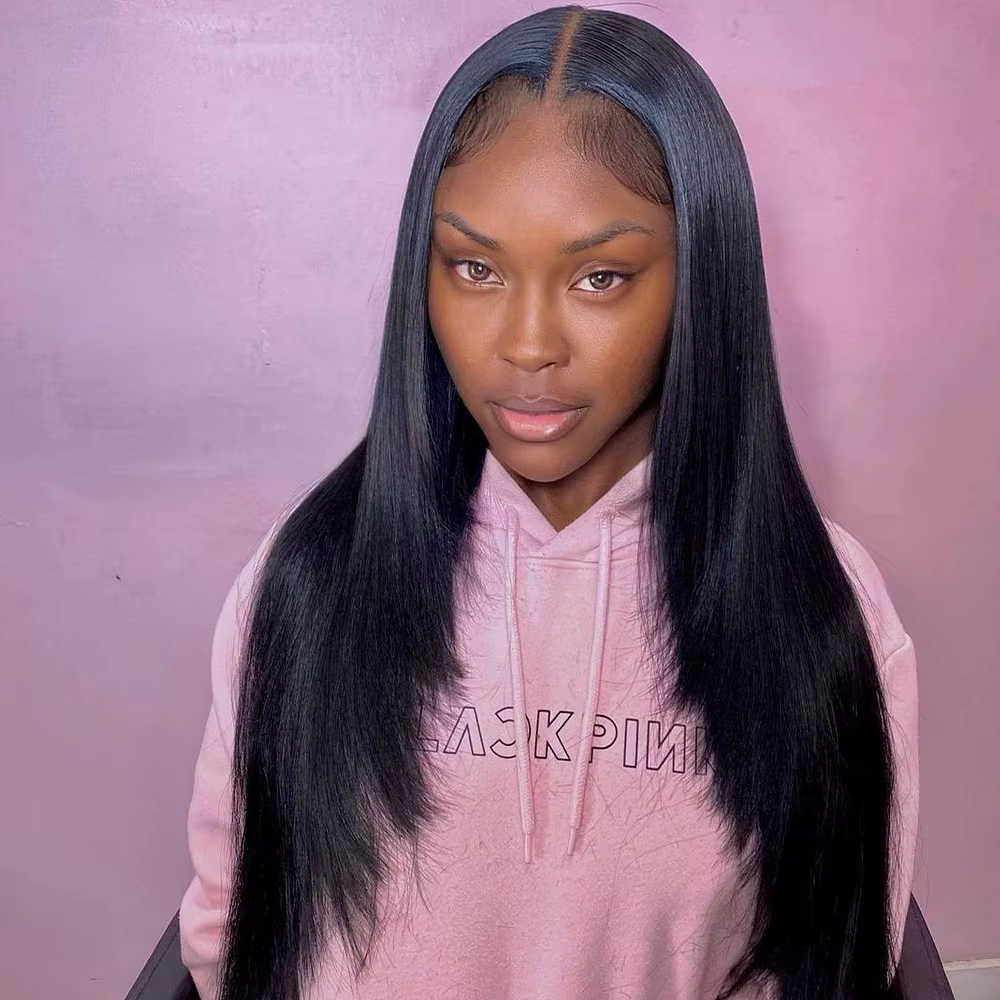 Wear and Go-Perruques de cheveux en couches sans colle
