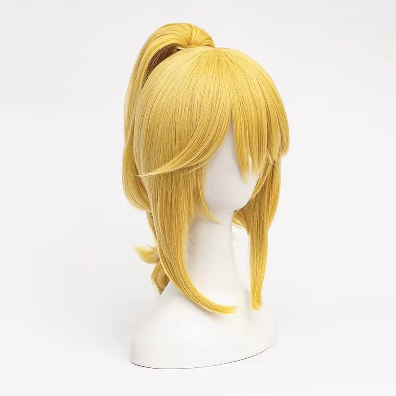 Perruques de Cosplay synthétiques Super Bowsette Kuppa Koopa Hime