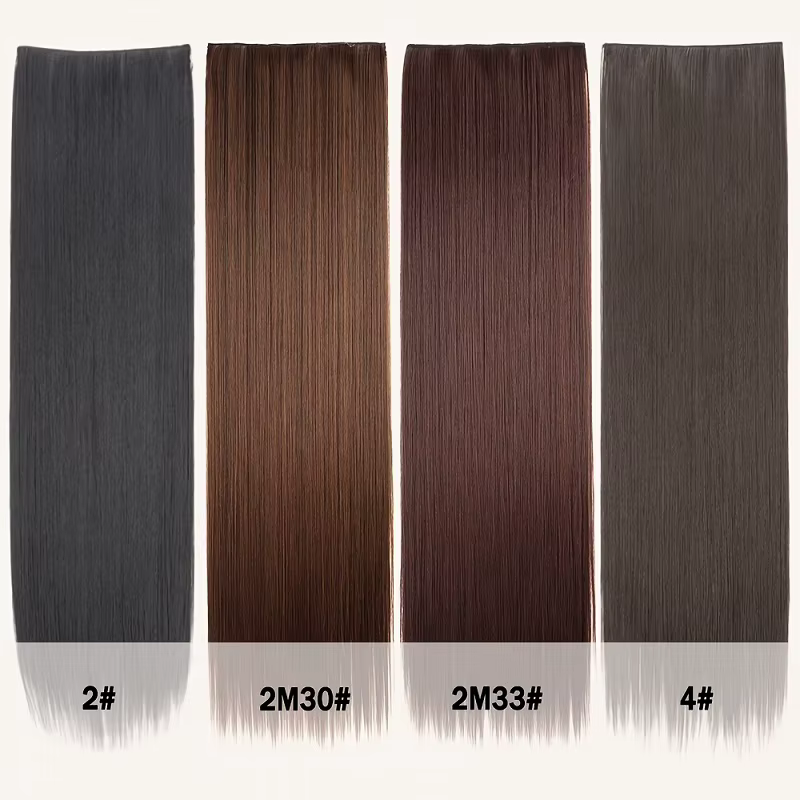 Extension de cheveux synthétiques longs et lisses de 32 pouces/40 pouces