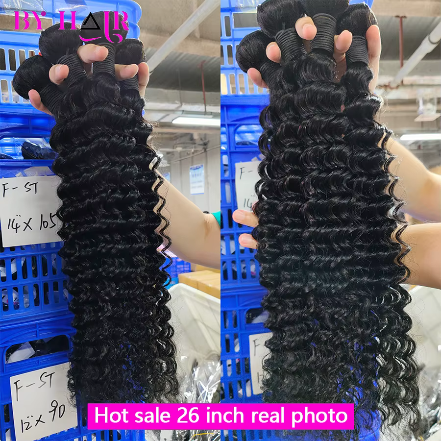Tissage Humain Hair 28 30 32 Pouces Deep Wave