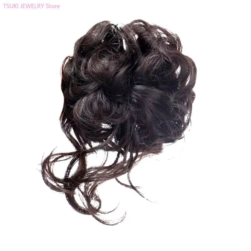 62KE – postiche chignon à texture douce avec pince à griffes