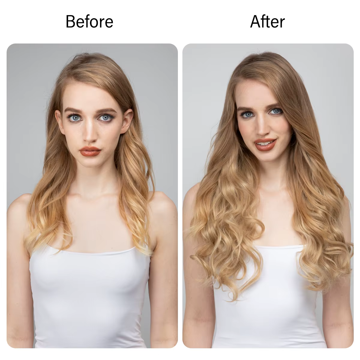Extensions capillaires synthétiques ondulées sans Clip