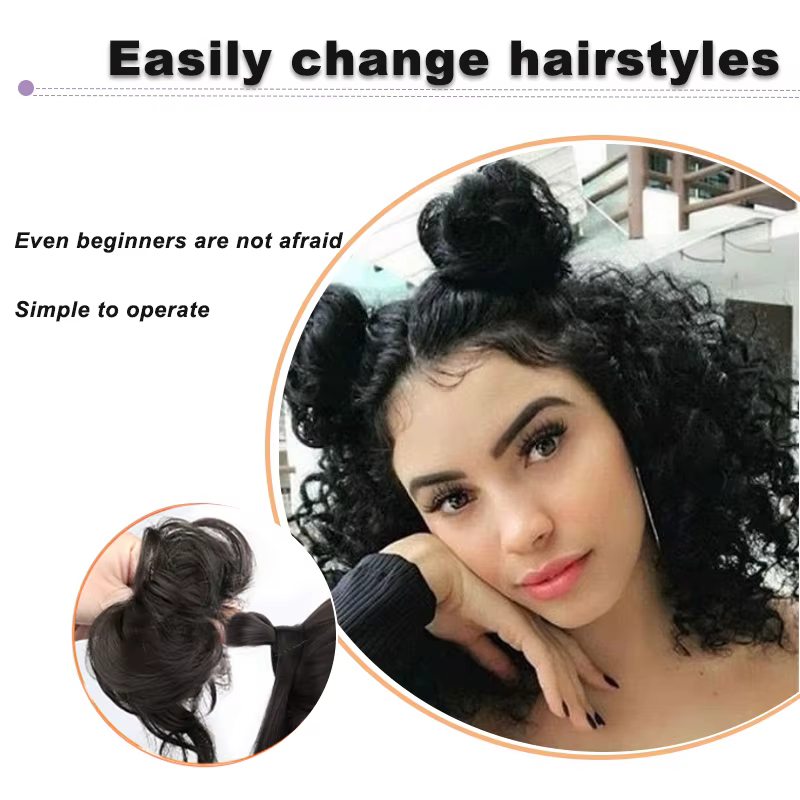 Chignon désordonné tressé