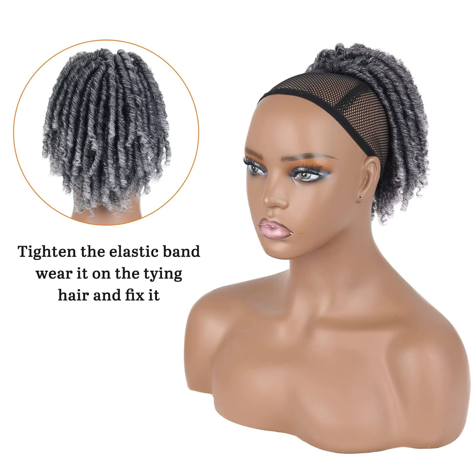 Extensions de queue de cheval Dreadlock pour femmes cordon
