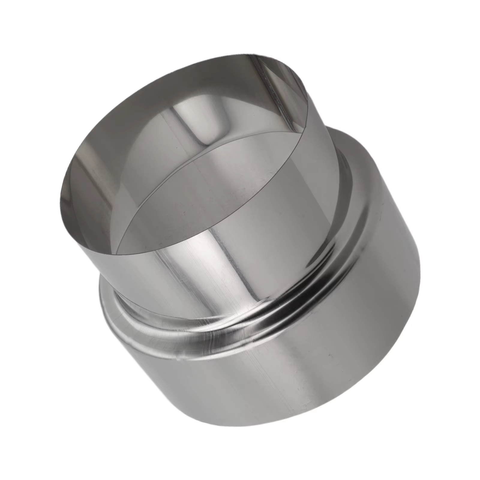 Connecteur de réduction pour rallonge de tuyau de poêle en acier inoxydable pour cheminée, poêle, four et intégration de système de cheminée HVAC