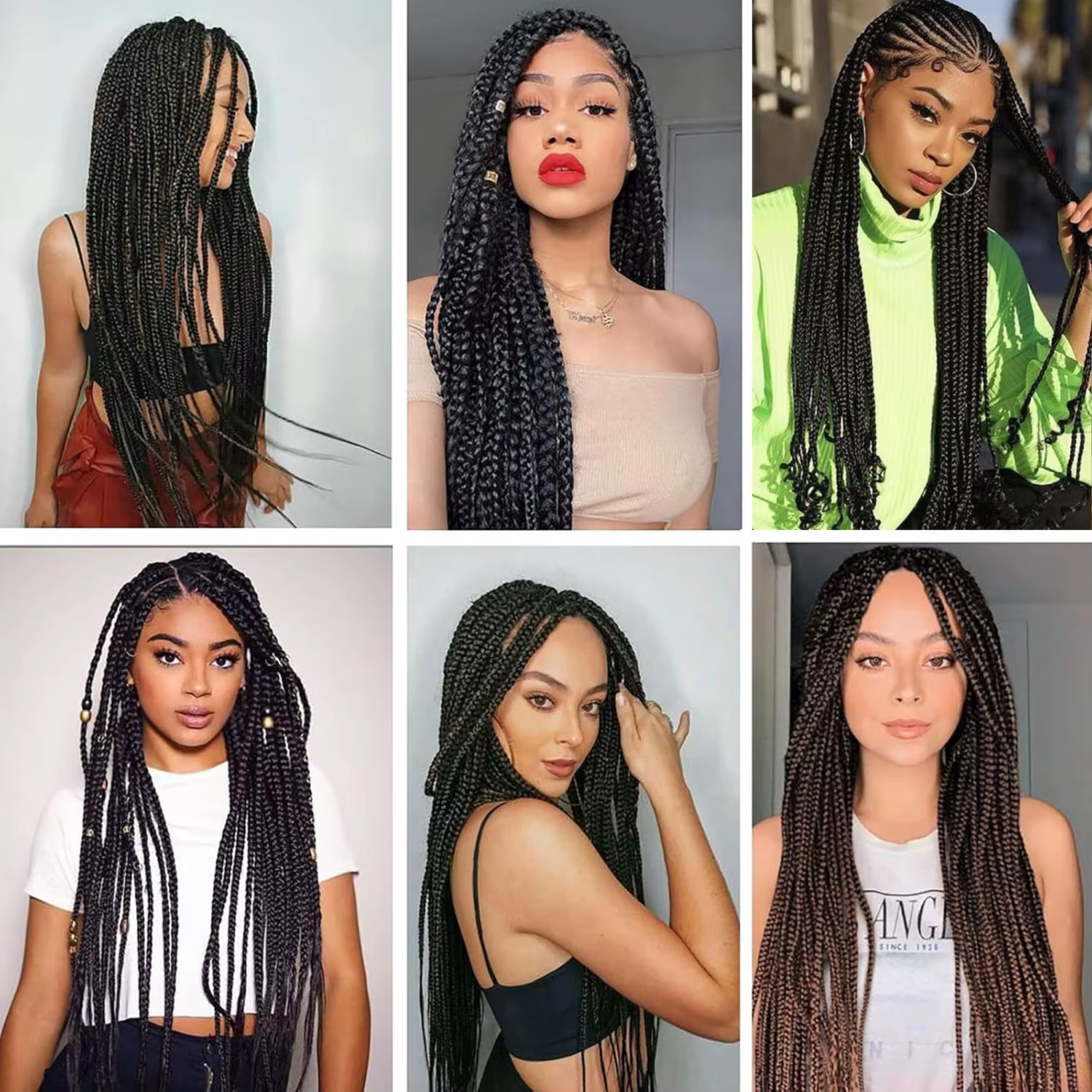 8 paquets de cheveux tressés pré-étirés 30 pouces/26 pouces/20 pouces Extensions