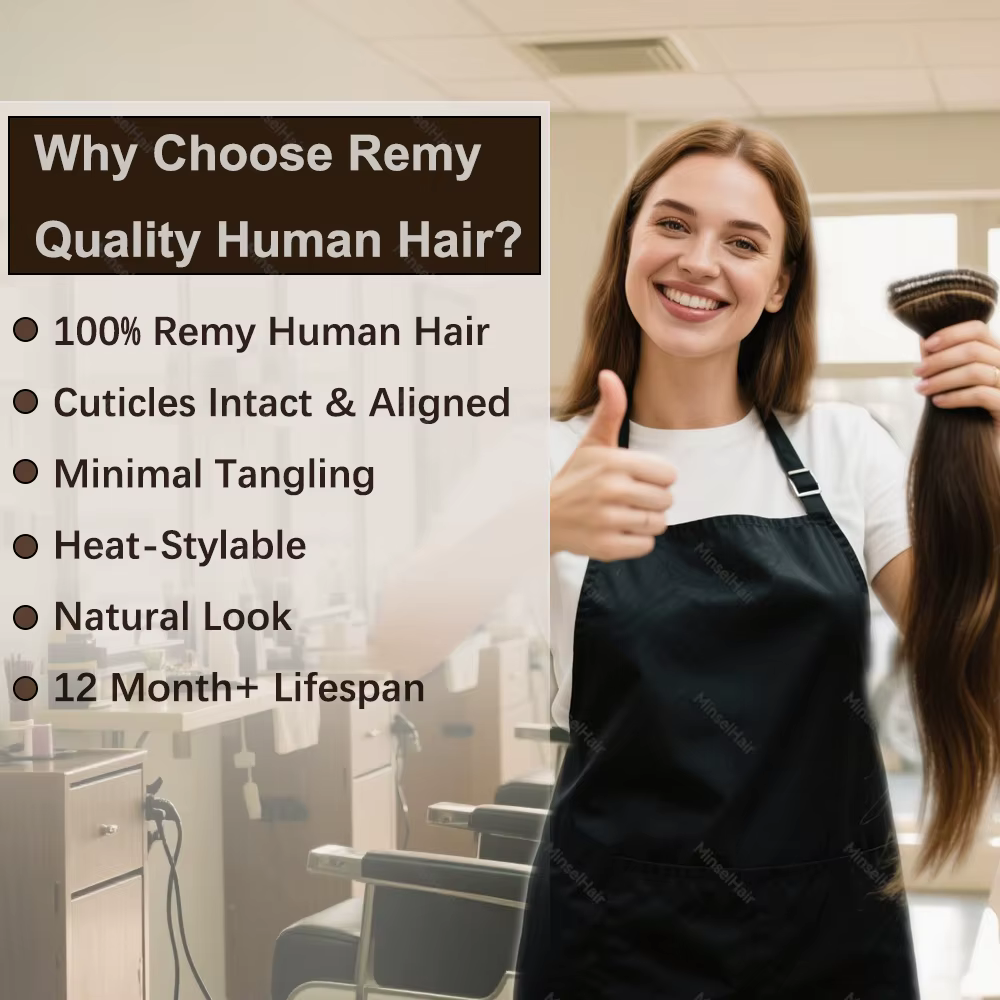Extensions de cheveux naturels Remy à clipser