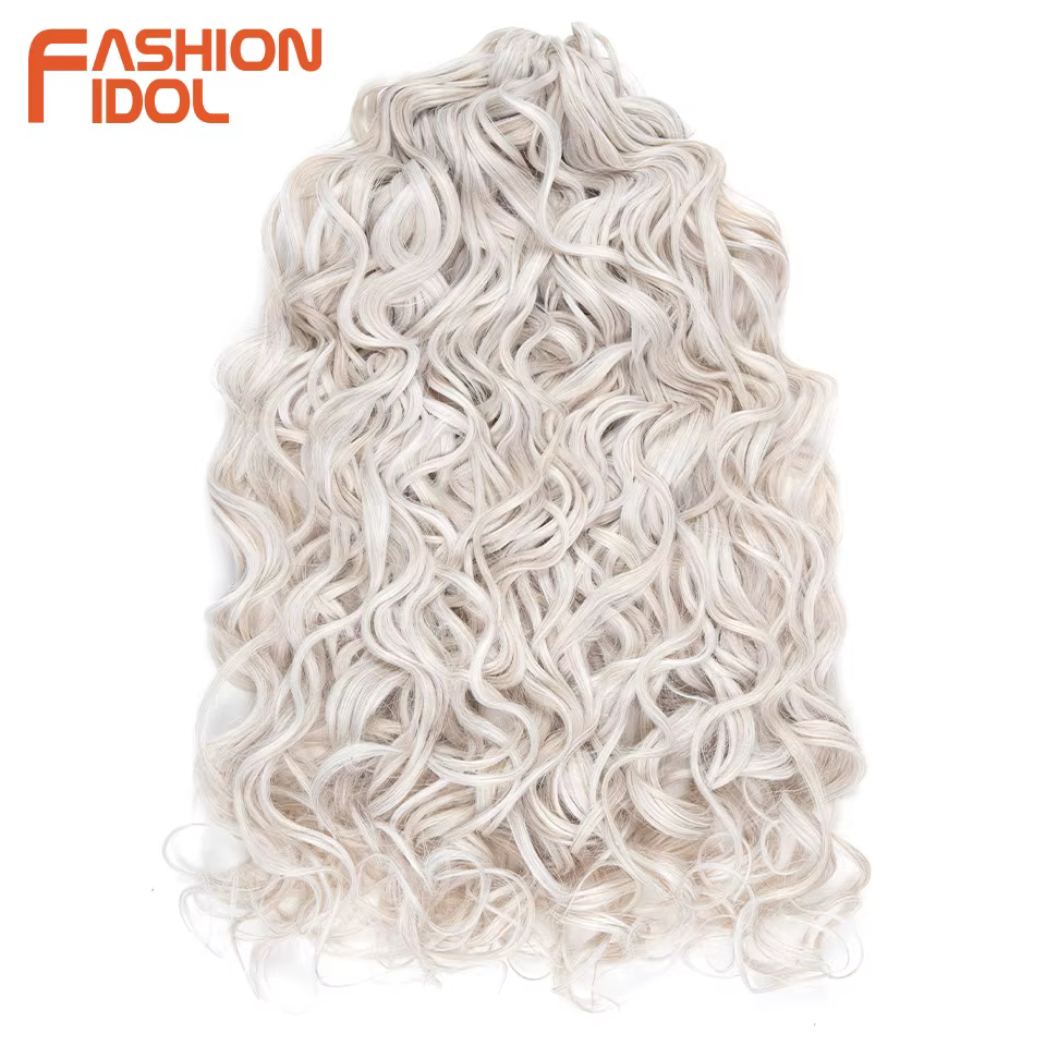 FASHION IDOL Angelina Hair – Extensions de cheveux synthétiques bouclés Euphoria de 24 pouces
