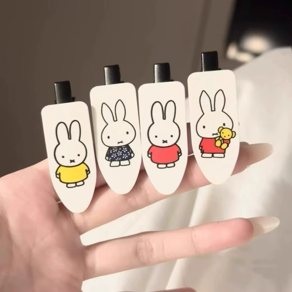 Miffy Lot de 2 pinces à cheveux mignonnes style dessin animé Kawaii