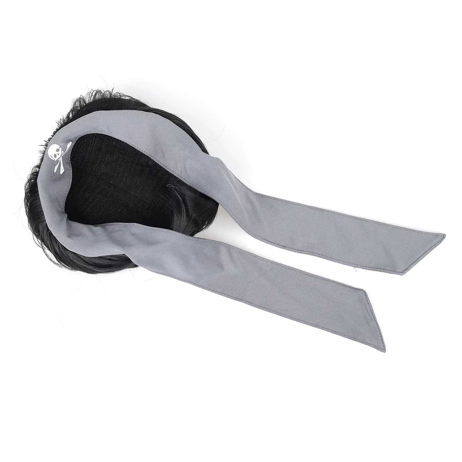 Perruque synthétique de coiffure pirate avec bandana