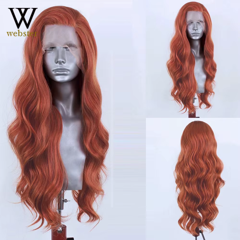 Websterwigs – perruque Lace Front Wig synthétique de couleur Blonde